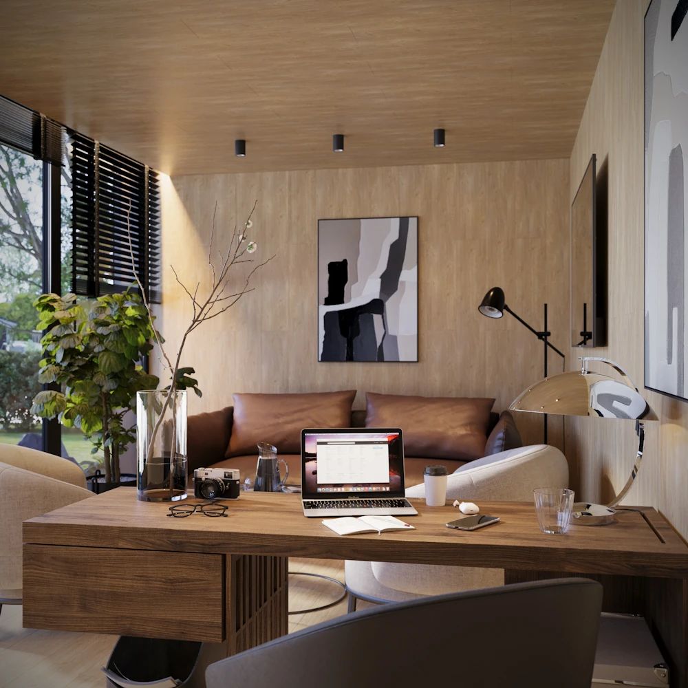 Stijlvol interieur met houten details in een Bosz House